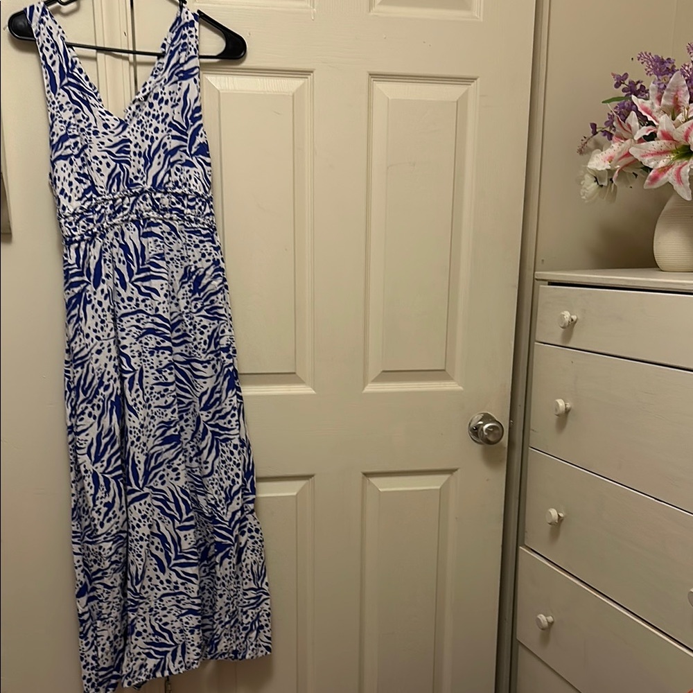 Sincerely Jules Blue and White Maxi Dress